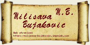 Milisava Bujaković vizit kartica